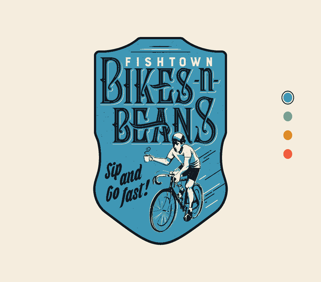 Fishtown Bikes and Beans Visual Identity