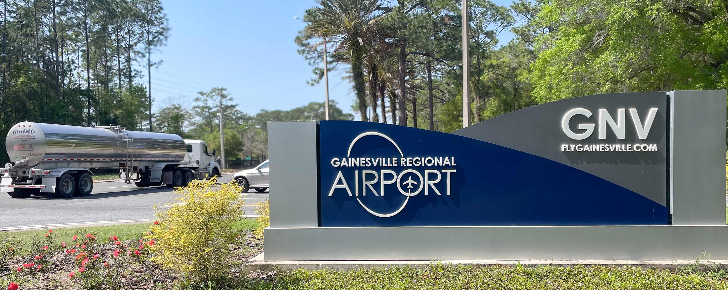 Gainesville Regional Airport Entrance Signage